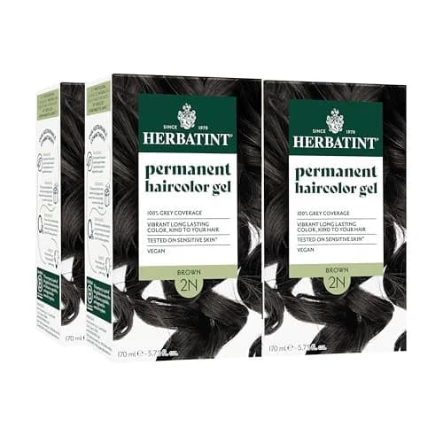 Herbatint 2N Natural Brown Permanent Hair Dye 5.75 Fl Oz - Pack of 4 | Vegan, Ammonia-Free - main product image