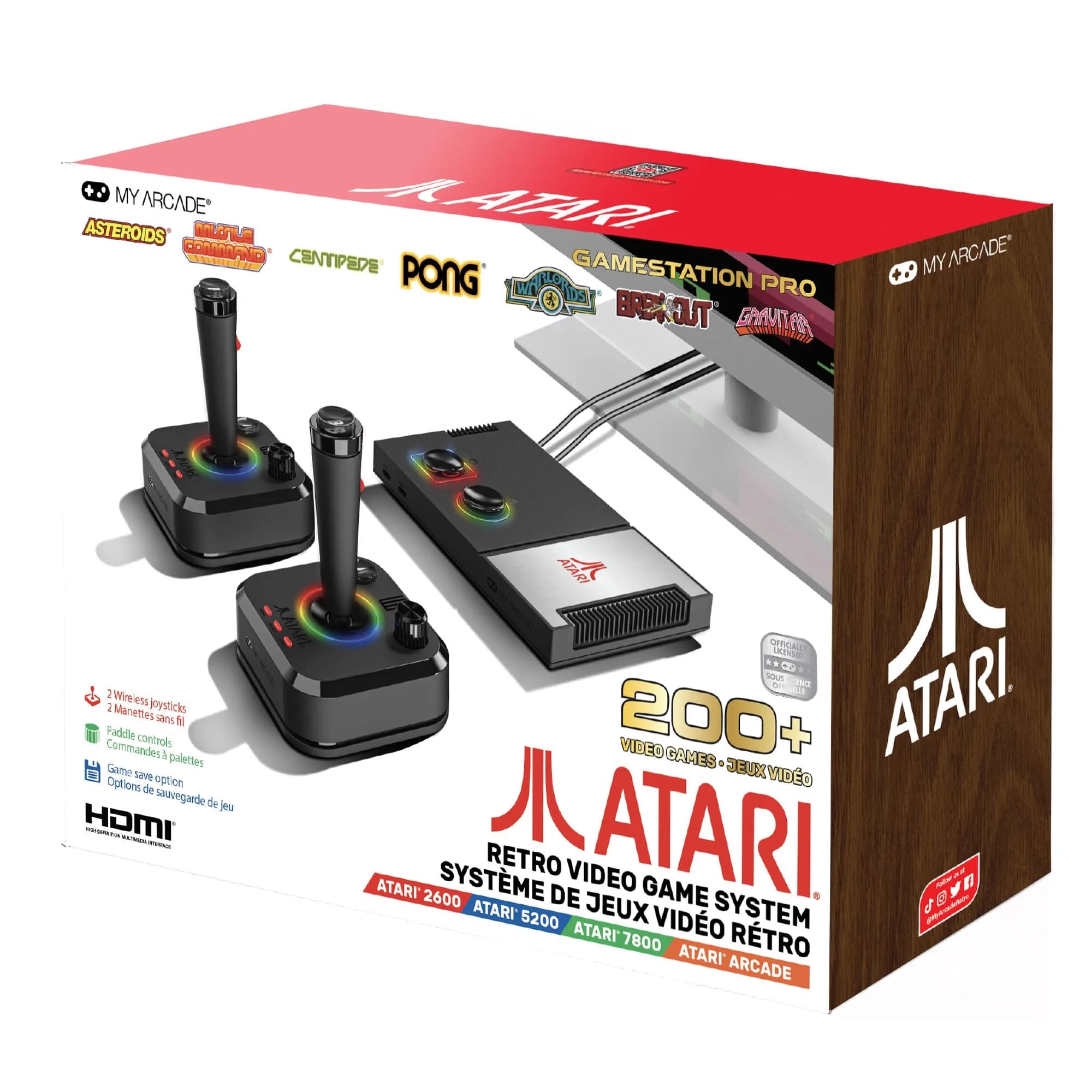 My Arcade Atari Game Station Pro Retro Console with 200+ Games & Wireless Joysticks | 1.45 kg (3.19 lb) - main product image