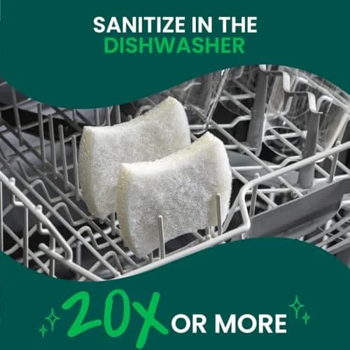 Scotch-Brite Greener Clean Non-Scratch Scrub Sponge 3 Pack | Recycled Scrubbing Fibers thumbnail 7