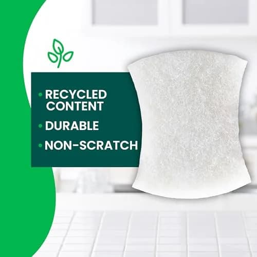 Scotch-Brite Greener Clean Non-Scratch Scrub Sponge 3 Pack | Recycled Scrubbing Fibers thumbnail 3