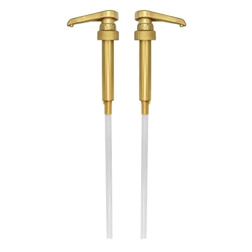 HANDIT Gold Coffee Syrup Pumps | Fits 750ml (25.4oz) Bottles | 2-Pack | Dispenses 0.5oz Per Stroke thumbnail 1