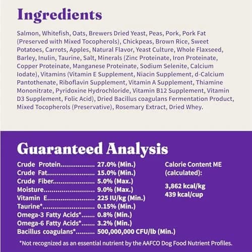 Halo Holistic Dry Dog Food, Wild-Caught Salmon & Whitefish Recipe, 3.5 lb | Supports Digestive & Skin Health thumbnail 9