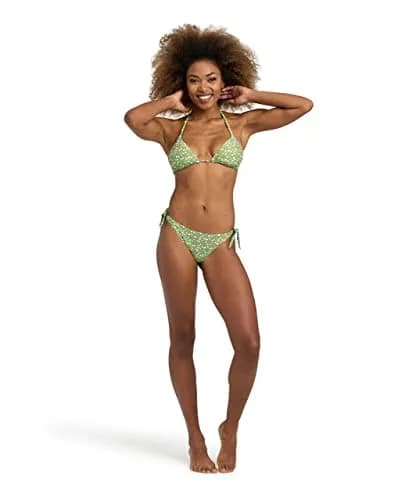 ARENA Women's Standard Bikini Set Two Piece Swimsuit, Olive Multi | Quick-Drying Recycled Fabric (70-120 chars) thumbnail 5