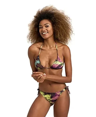 ARENA Women's Standard Bikini Set Two Piece Swimsuit, Red Fandango Multi | Recycled Polyamide & Elastane, Quick-Drying & Comfortable thumbnail 1