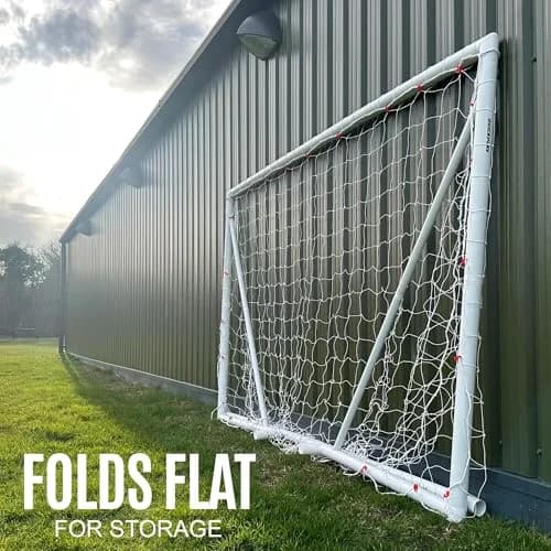 QUICKPLAY Q-Fold 8x5 Folding Soccer Goal Weatherproof PVC U9-U10 | Fast Setup & Durable thumbnail 2