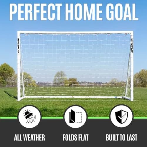QUICKPLAY Q-Fold 8x5 Folding Soccer Goal Weatherproof PVC U9-U10 | Fast Setup & Durable thumbnail 3