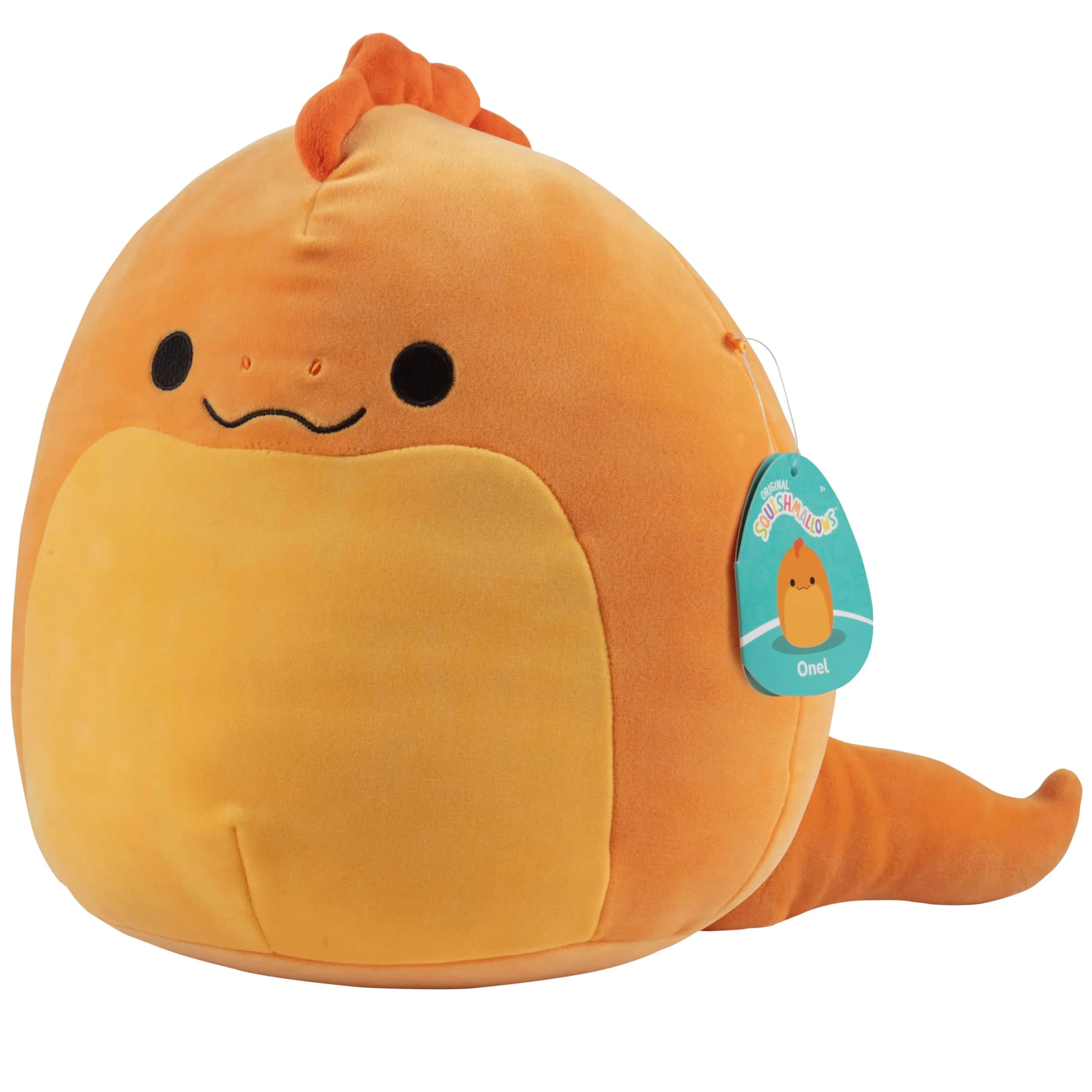 Squishmallows 10-Inch Onel Orange Snake Plush | Soft Reptile Toy for Kids & Collectors — Orange