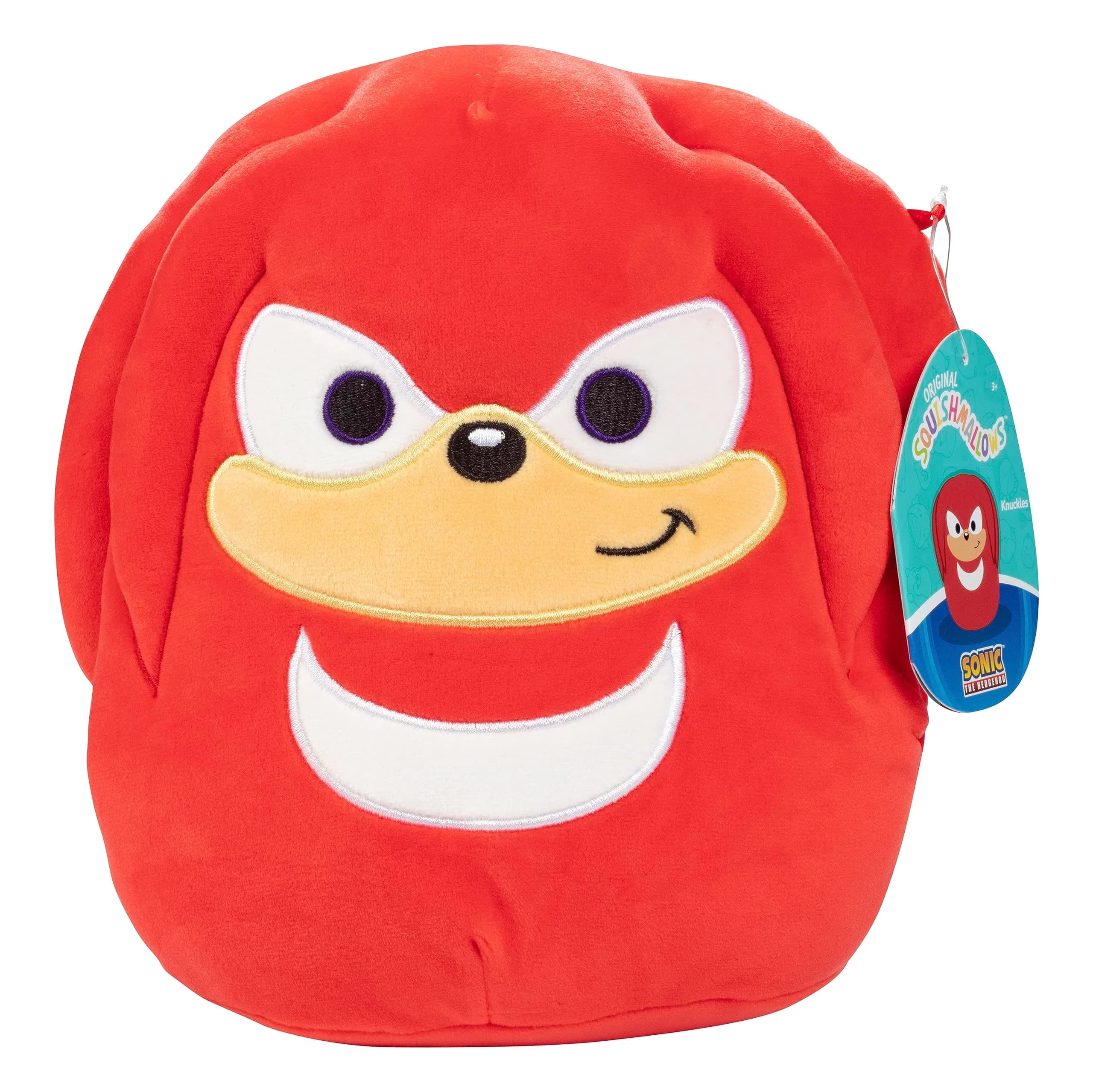 Squishmallows 8-Inch Knuckles Sonic Plush Toy for Kids & Collectors