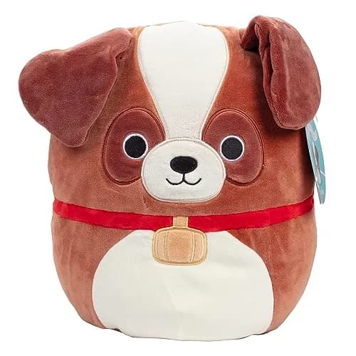 Squishmallows 10" Sassafras the St. Bernard Dog | Soft, Collectible Plush Toy for Kids & Adults thumbnail 1