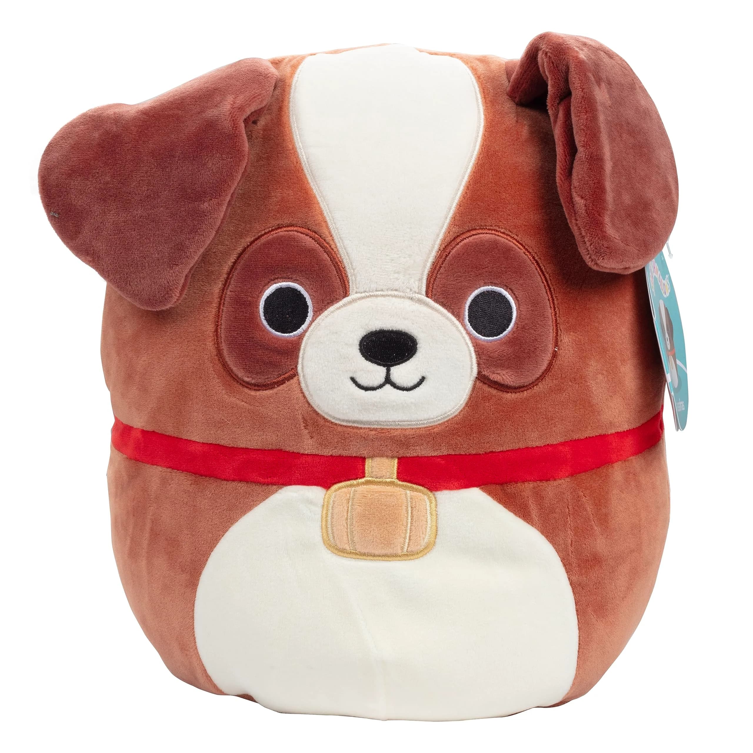 Squishmallows 10" Sassafras the St. Bernard Dog | Soft, Collectible Plush Toy for Kids & Adults — Brown