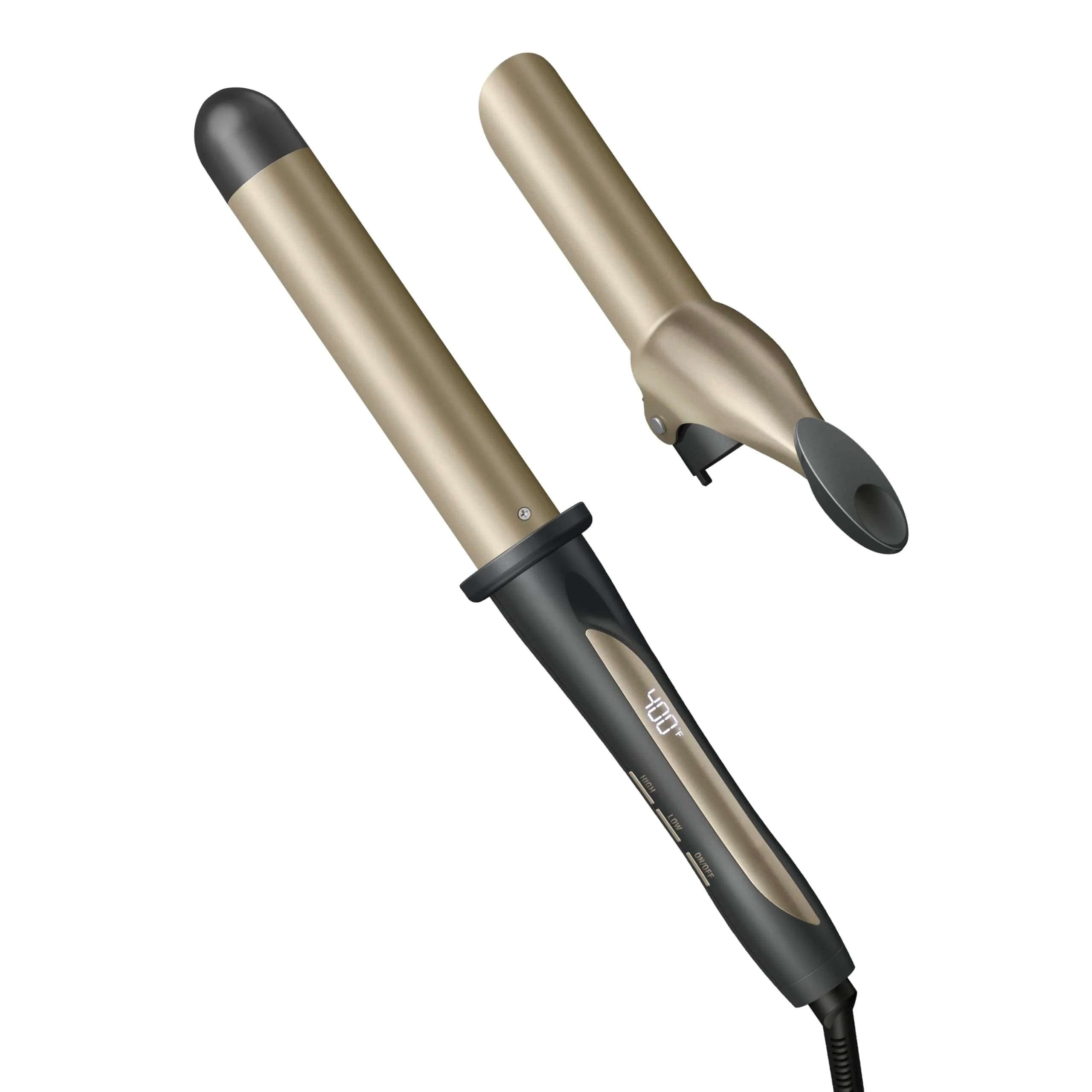 INFINITIPRO BY CONAIR Tourmaline Ceramic Curling Wand 1.25" | Frizz-Free Waves & Curls