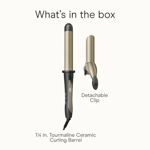 INFINITIPRO BY CONAIR Tourmaline Ceramic Curling Wand 1.25" | Frizz-Free Waves & Curls thumbnail 8