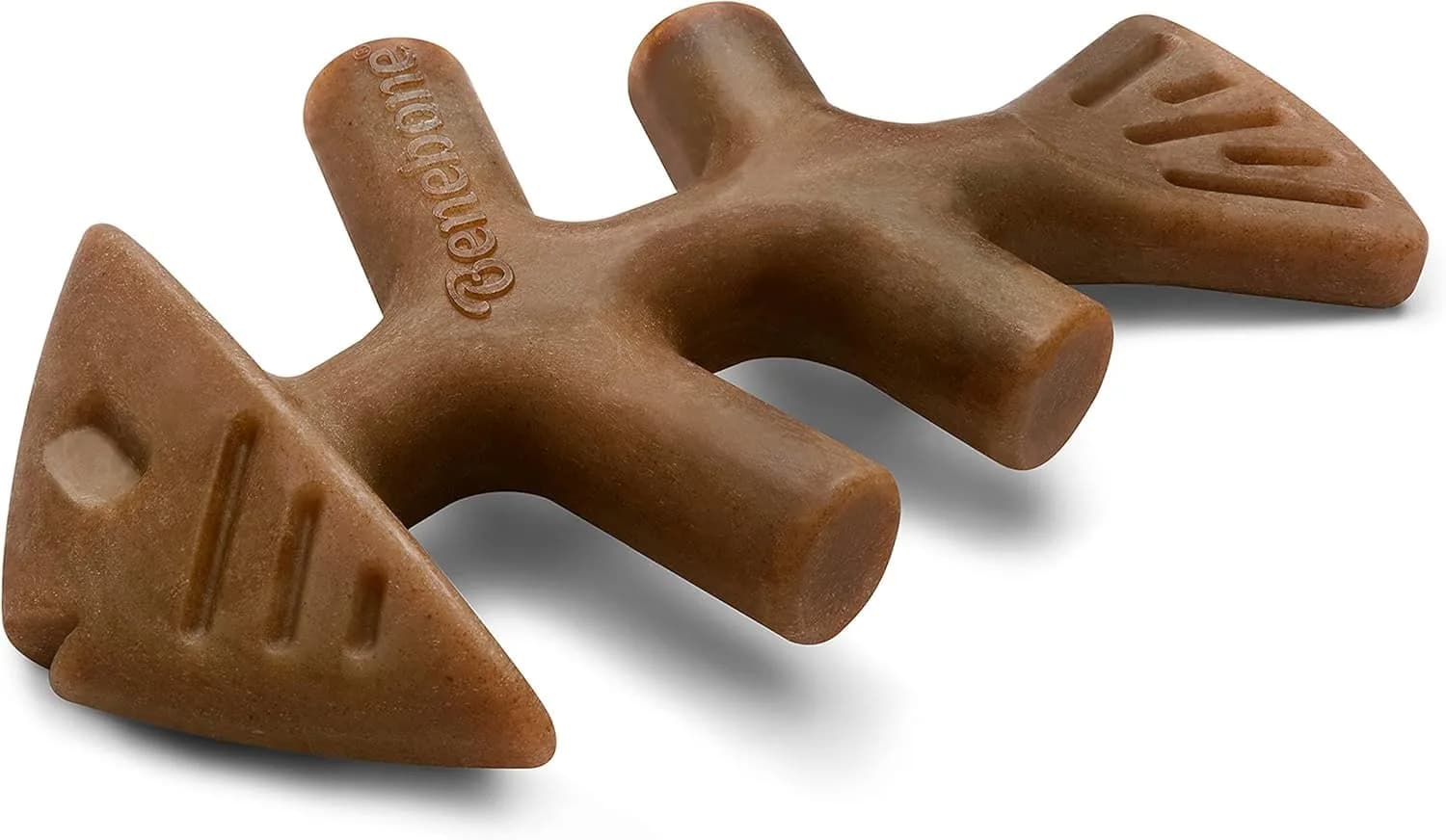 Benebone Giant Fishbone Dental Dog Chew Toy for Aggressive Chewers, Real Fish, Made in USA - main product image