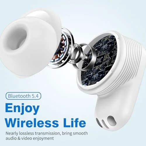 ASKUBSKU True Wireless Bluetooth 5.4 Earbuds | 13mm Dynamic Drivers, Noise Isolating, Semi-In-Ear Design thumbnail 2