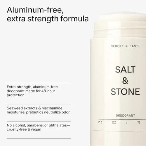 Salt & Stone Aluminum-Free Deodorant Neroli & Basil 73.7g (2.6 oz) | 48-Hour Odor Protection thumbnail 5