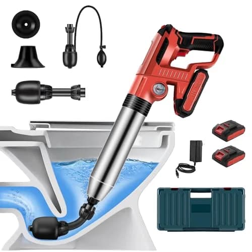 TTILL Electric Toilet Plunger 2 Batteries | High Pressure Drain Clog Remover (70-120 chars) thumbnail 1