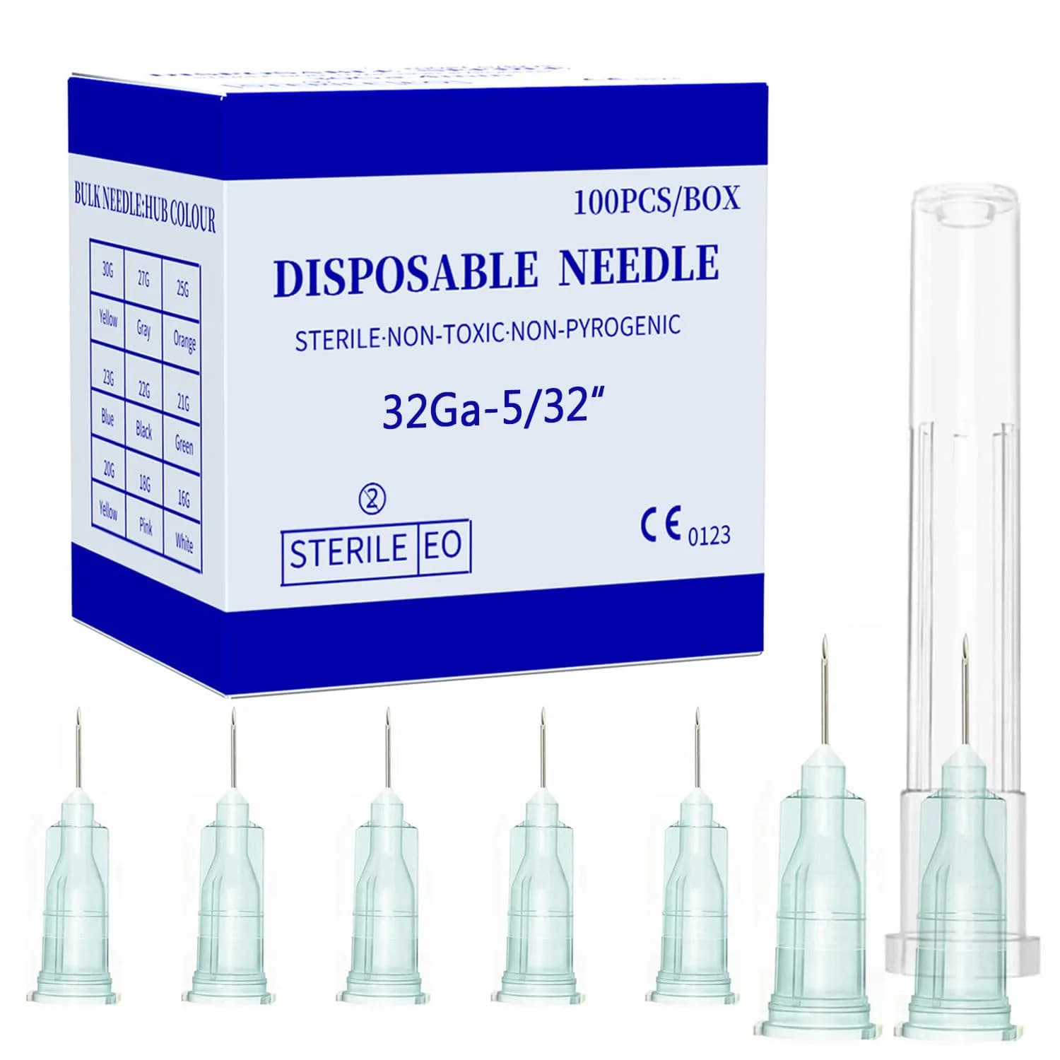 Dfpty Disposable Luer Lock Needle 32Ga 4mm | Lab & Industrial Precision Needles - main product image