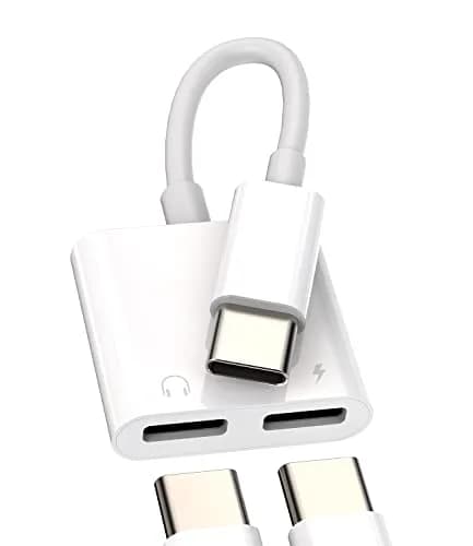 zoyuzan Dual USB-C Headphone Splitter with DAC & 60W Charging | 2-Port Audio Adapter - main product image