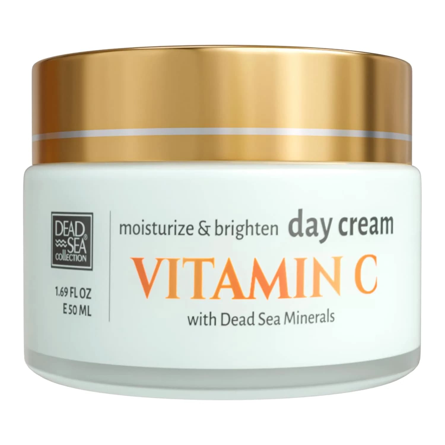 Dead Sea Collection Day Cream for Face with Vitamin C, Dead Sea Minerals, and Vitamin E – Anti Aging Nourishing Skin Care Moisturizer to Reduce Wrinkles (1.69 fl oz)
