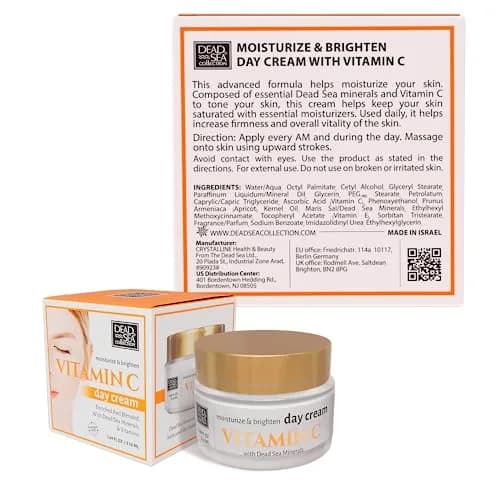 Dead Sea Collection Day Cream for Face with Vitamin C, Dead Sea Minerals, and Vitamin E – Anti Aging Nourishing Skin Care Moisturizer to Reduce Wrinkles (1.69 fl oz) thumbnail 9