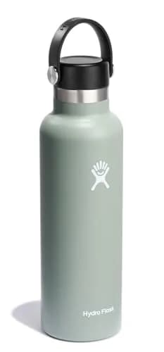 Hydro Flask Standard Mouth Water Bottle 621ml (21 Oz) | Insulated Stainless Steel, Agave Green thumbnail 2