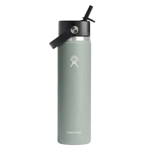 Hydro Flask Wide Flex Straw Cap Water Bottle 710ml (24 Oz) | Insulated Stainless Steel for 24 Hours Cold thumbnail 1