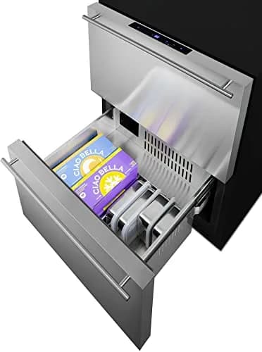 Summit ADFD243 24" Built-In 2-Drawer Freezer | ADA Compliant, 3.7 cu.ft. Capacity, Indoor/Outdoor Rated thumbnail 5