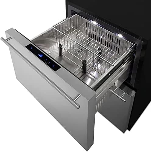 Summit ADFD243 24" Built-In 2-Drawer Freezer | ADA Compliant, 3.7 cu.ft. Capacity, Indoor/Outdoor Rated thumbnail 6