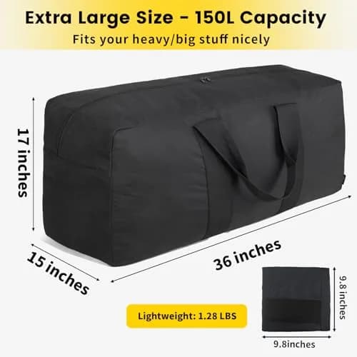 Vorspack Extra Large Duffle Bag 150L (91.4cm x 43.2cm x 38.1cm) | Heavy-Duty Travel Gear Bag thumbnail 2