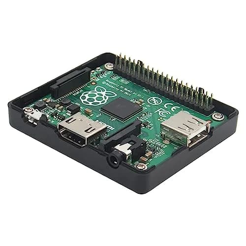 eleUniverse ABS Case with Cooling Fan for Raspberry Pi 3 Model A+ | Durable, lightweight ABS case with 4 fans, easy access ports, 72x62x23mm thumbnail 6