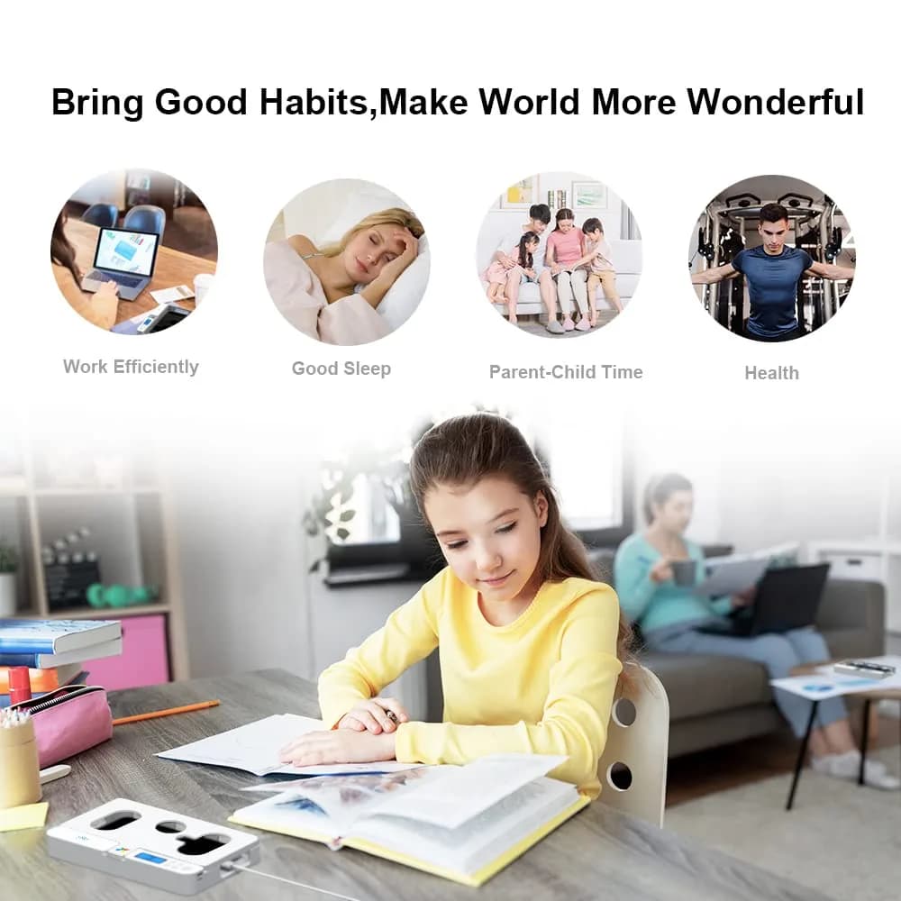 ySky Portable Phone Lock Box with Timer | 19.1cm (7.5in) White - view 3