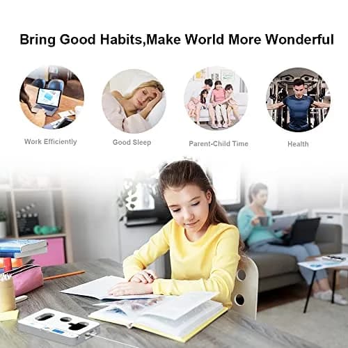 ySky Portable Phone Lock Box with Timer | 19.1cm (7.5in) White thumbnail 3