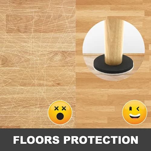 COVERCORNER Felt Furniture Sliders for Hardwood Floors 16 PCS, 3 1/2" (8.89 cm) | Move Heavy Furniture Easily thumbnail 5