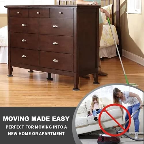 COVERCORNER Felt Furniture Sliders for Hardwood Floors 16 PCS, 3 1/2" (8.89 cm) | Move Heavy Furniture Easily thumbnail 6