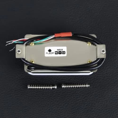 FLEOR Neck Humbucker Pickup Ceramic White | Dual Rail, 7-8K Resistance thumbnail 4