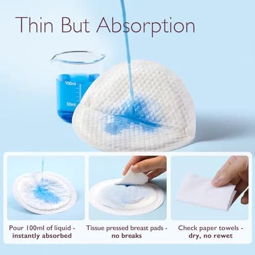 Momcozy Ultra-Thin Disposable Nursing Pads 200 Count | Absorbent & Leak-Proof for New Mothers thumbnail 4