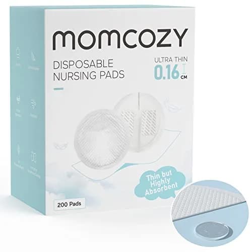 Momcozy Ultra-Thin Disposable Nursing Pads 200 Count | Absorbent & Leak-Proof for New Mothers thumbnail 1