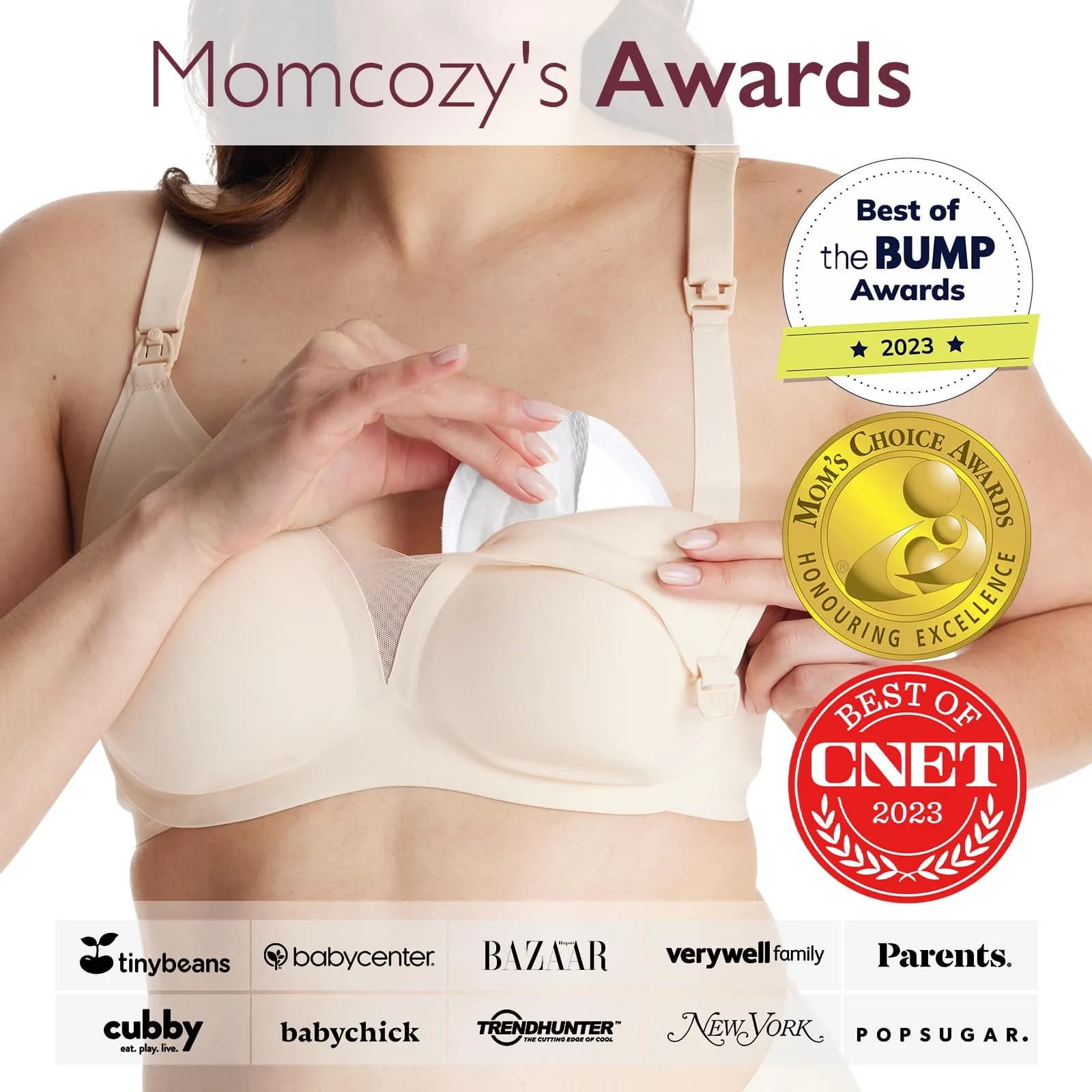 Momcozy Ultra-Thin Disposable Nursing Pads 120 Count | Super Absorbent Breastfeeding Pads for India - view 4