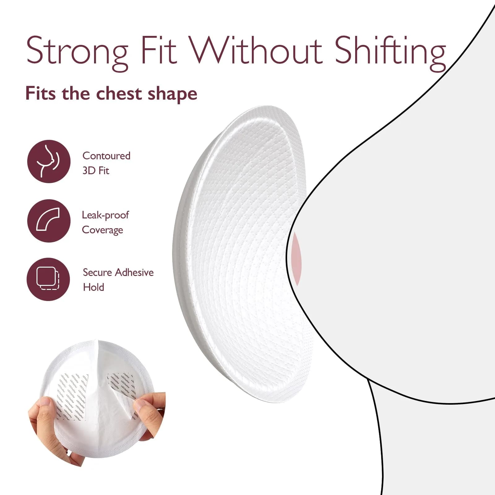 Momcozy Ultra-Thin Disposable Nursing Pads 120 Count | Super Absorbent Breastfeeding Pads for India - view 6