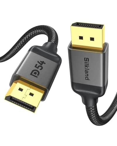 Silkland DisplayPort 2.1 Cable 15FT | 16K HDR, 54Gbps, Gaming Ready thumbnail 1