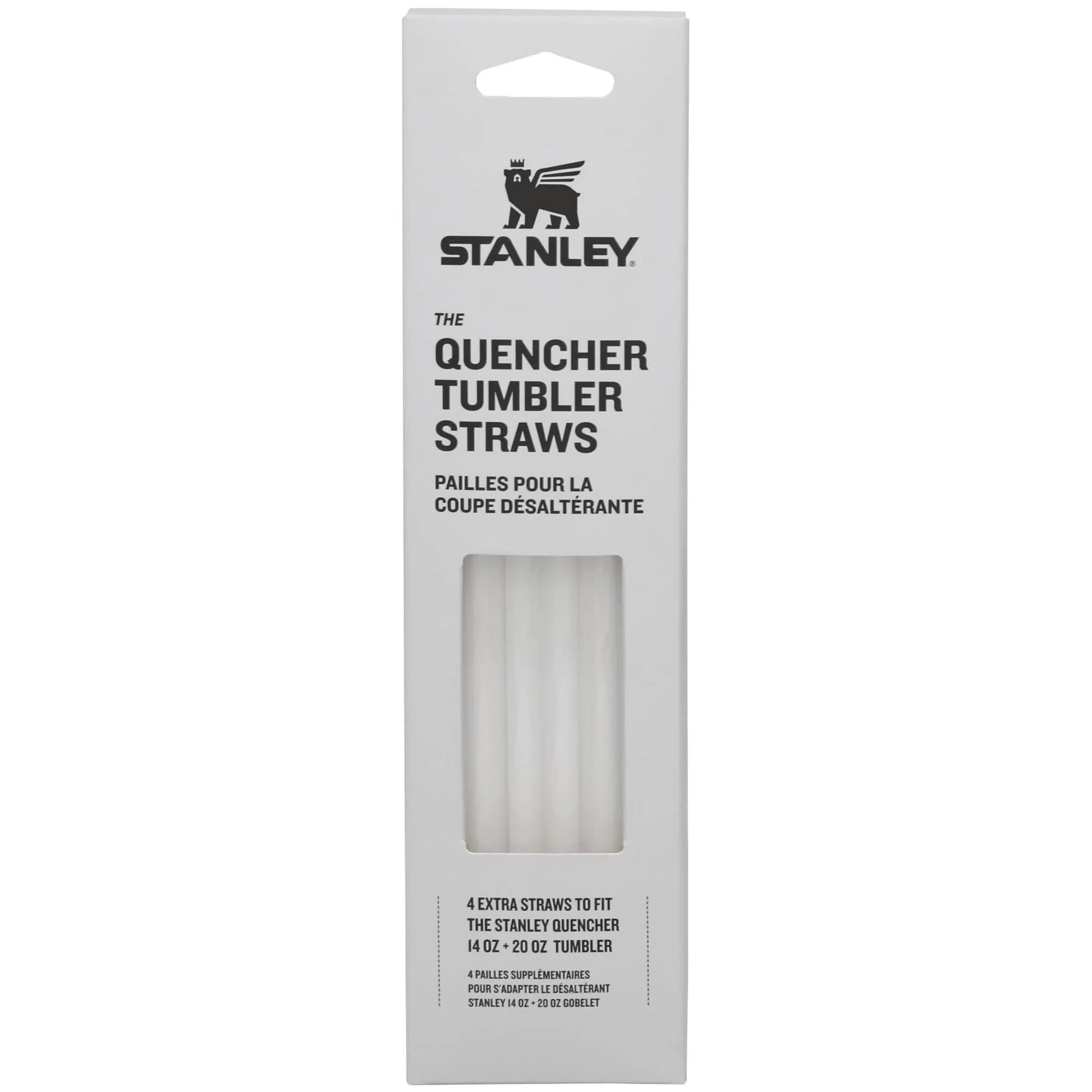 STANLEY Quencher Tumbler Straws for 30 oz | Reusable Stainless Steel Replacement Straws | BPA-Free | 4-Pack — 14 or 20 oz