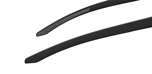 Under Armour UA Hustle Rectangular Sunglasses | Shiny Black Frame, Tuned Blue-Green Lenses, 58mm Lens Width thumbnail 4