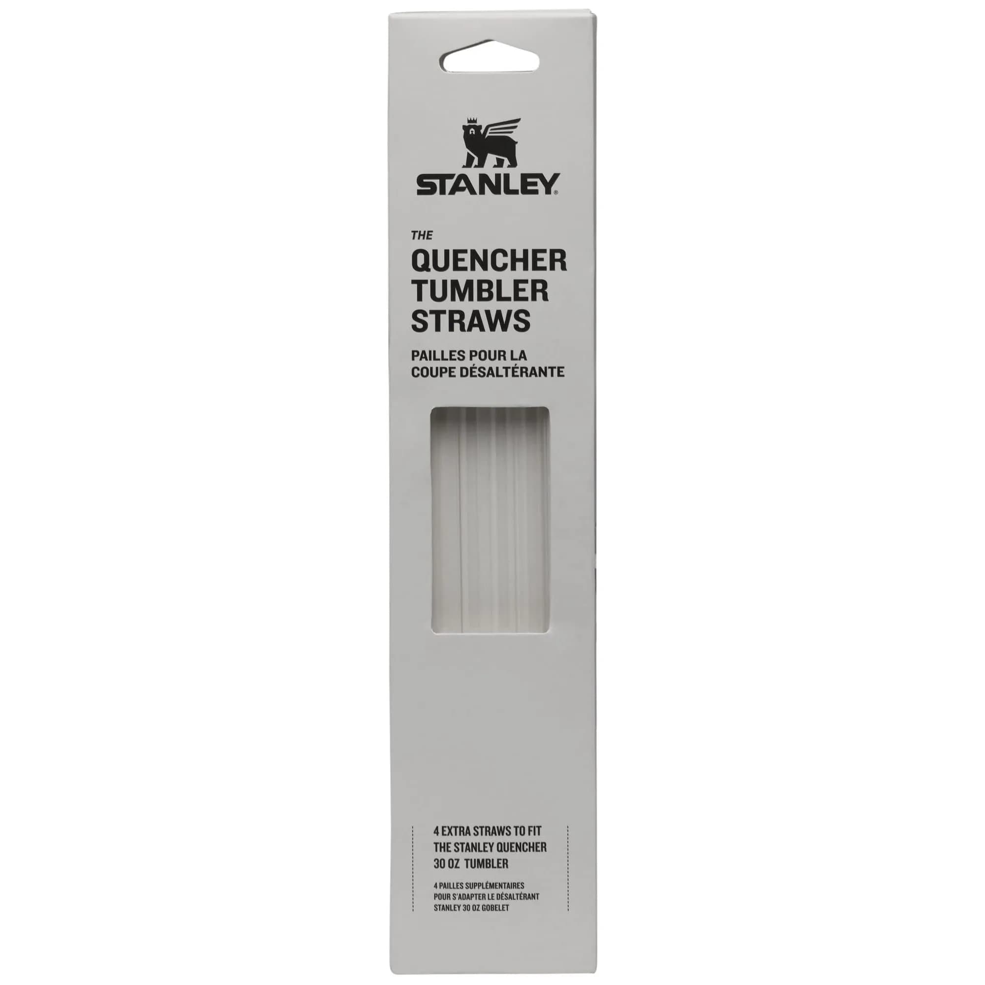 STANLEY Quencher Tumbler Straws for 30 oz | Reusable Stainless Steel Replacement Straws | BPA-Free | 4-Pack