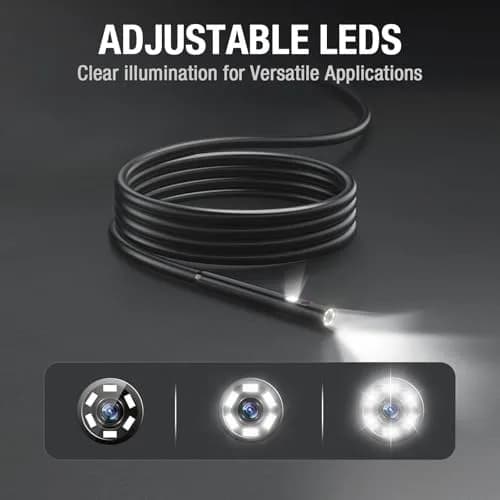 Teslong 5FT Dual Lens Probe 5mm/0.2inch Diameter Semi-Rigid Cable for MS450 Inspection Camera thumbnail 4