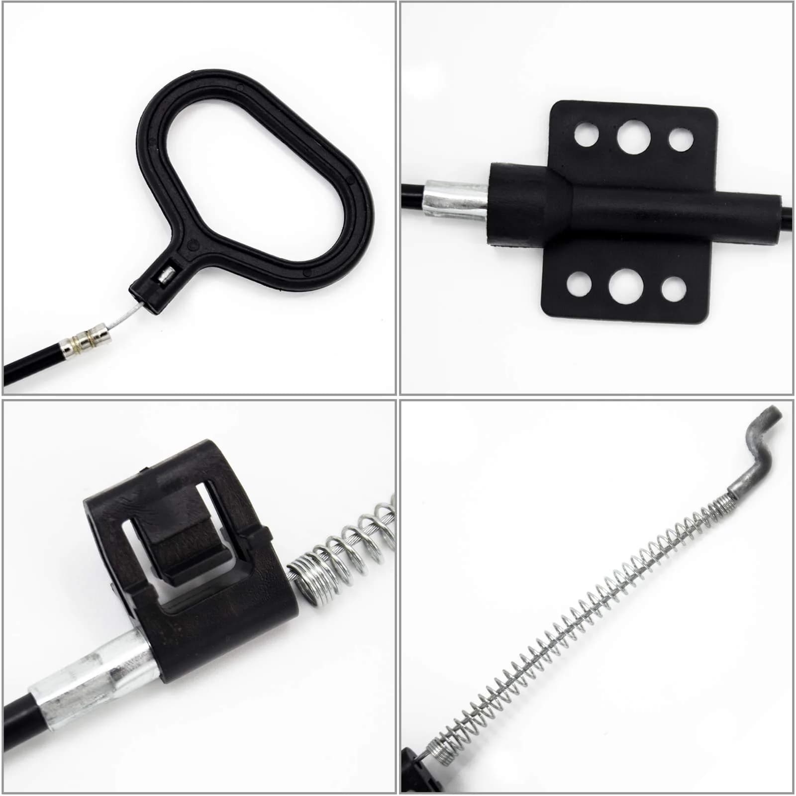 Nonley Sofa Recliner Cables 43 Inch Aluminum Alloy with D-Ring Pull Handle (4-Pack, Black) | Universal Fit for Most Recliners - view 3