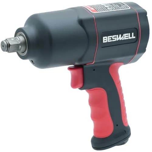 BESWELL BW-112BN 1/2-Inch Air Impact Wrench 1180 Ft-Lbs Max Torque | Heavy Duty Garage Tool thumbnail 1