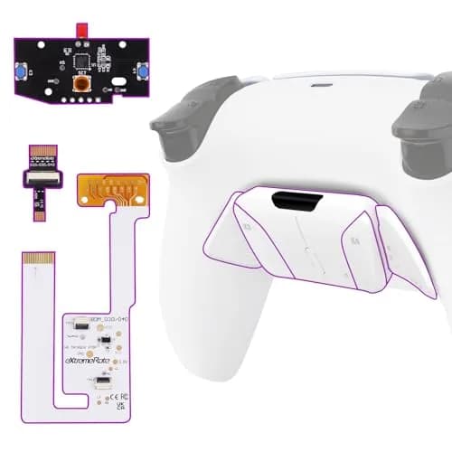 eXtremeRate Back Paddles Programable RISE4 V4 Remap Kit for PS5 Controller BDM-030 040 050 060 | 4 Back Buttons for e-Sport thumbnail 1