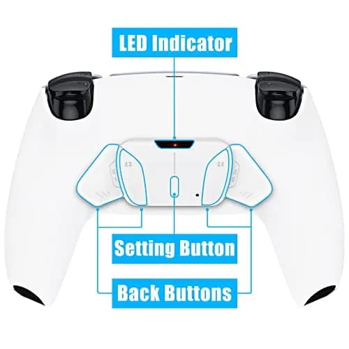 eXtremeRate Back Paddles Programable RISE4 V4 Remap Kit for PS5 Controller BDM-030 040 050 060 | 4 Back Buttons for e-Sport thumbnail 6