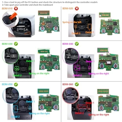 eXtremeRate Back Paddles Programable RISE4 V4 Remap Kit for PS5 Controller BDM-030 040 050 060 | 4 Back Buttons for e-Sport thumbnail 2