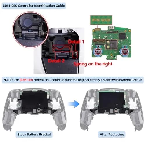 eXtremeRate Back Paddles Programable RISE4 V4 Remap Kit for PS5 Controller BDM-030 040 050 060 | Professional eSports Upgrade thumbnail 9